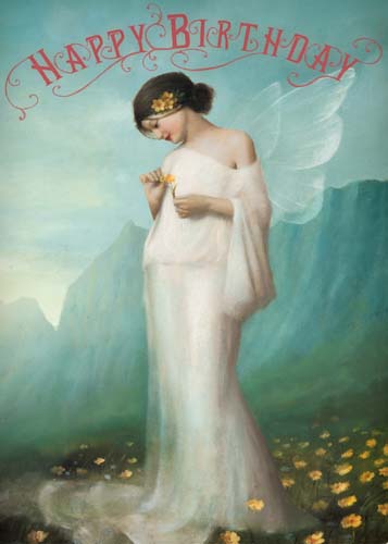 Happy Birthday Fairy Greeting Card by Stephen Mackey